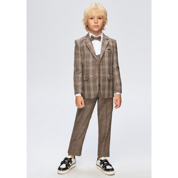 Samli Brown Plaid 7PC Suit 1-5 - Image 3