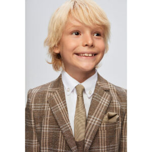 Samli Brown Plaid 7PC Suit 1-5