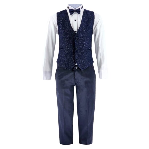 Samli D/Blue Glitter 6PC Suit Ensemble 1-5 - Image 2