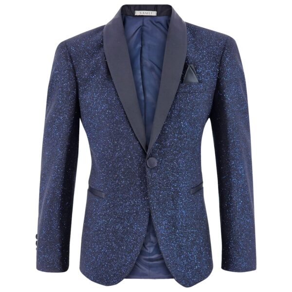 Samli D/Blue Glitter 6PC Suit Ensemble 1-5 - Image 3