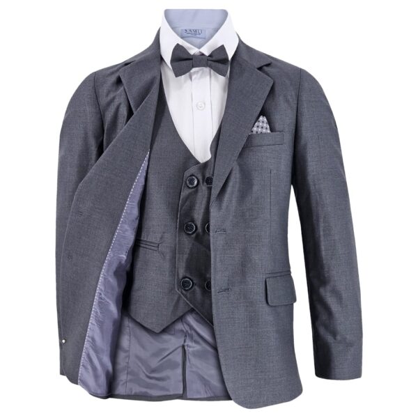 Samli David Charcoal Grey 7PC Suit 1-5 - Image 6