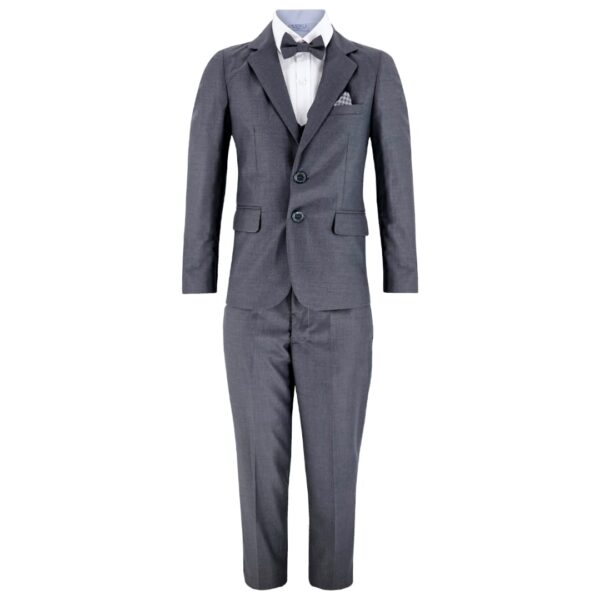 Samli David Charcoal Grey 7PC Suit 1-5