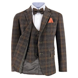 Samli George Brown Plaid 7PC Suit 1-5