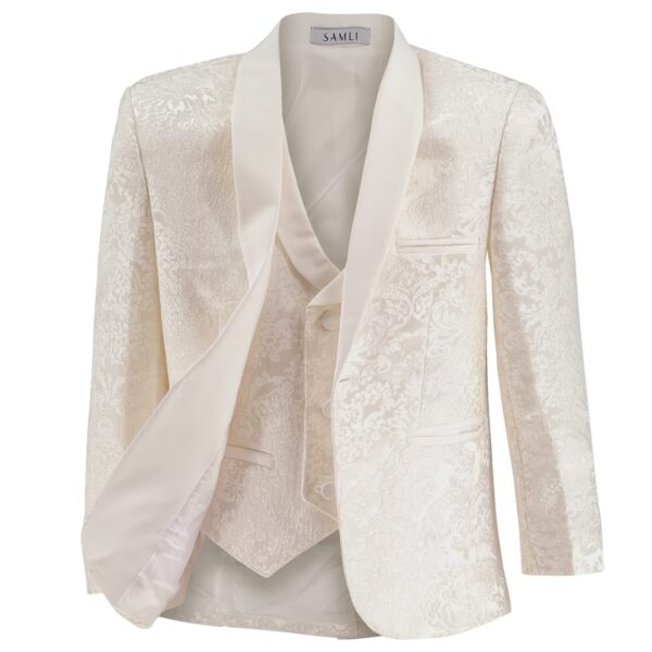 Samli Ivory Paisley 6PC suit 1-5 - Image 3
