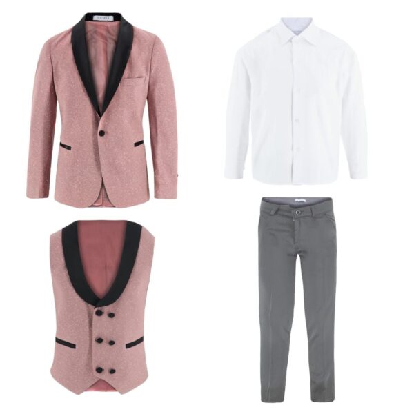 Samli Jacob Blush Glitter 5PC Suit 1-5 - Image 8