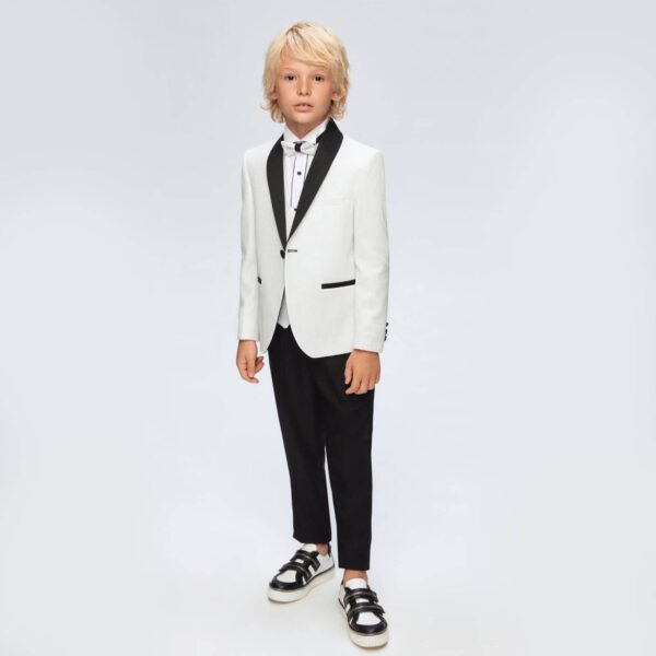Samli Leo Black/White 5PC Suit Set 1-5 - Image 2
