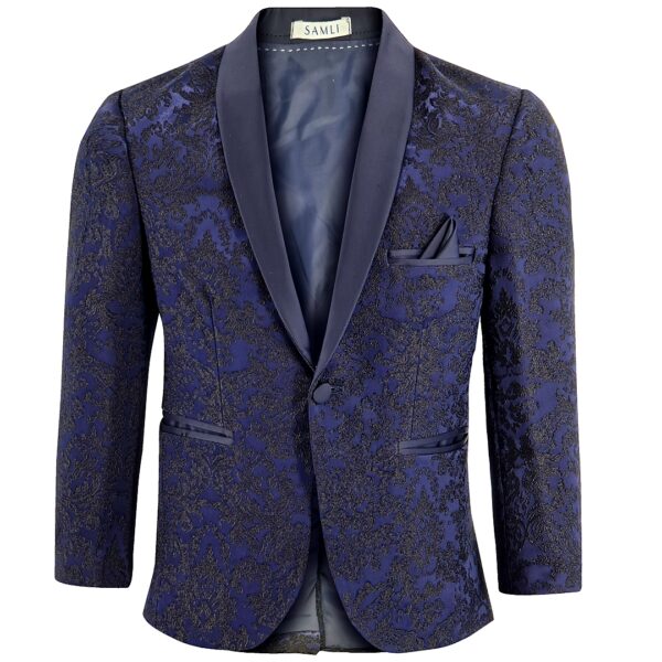 Samli Midnight Blue Paisley 6PC suit 1-5 - Image 2