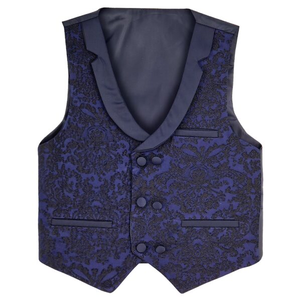 Samli Midnight Blue Paisley 6PC suit 1-5 - Image 5