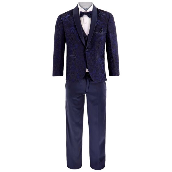 Samli Midnight Blue Paisley 6PC suit 1-5 - Image 9