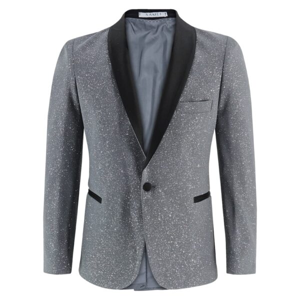 Samli Oscar D/Grey Glitter 5PC Suit 1-5 - Image 3