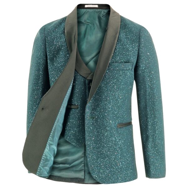 Samli Thomas Green Glitter 5PC Suit 1-5 - Image 4