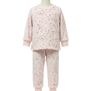 Girls-2-Piece-Cuddle-Fleece-Foil-Stars-Lounge-Set