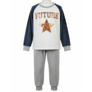 Girls 2-Piece Cuddle Fleece “Future Star” Lounge Set (Ages 7–12 Years)